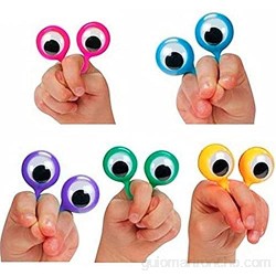 Enemy Atractivo de meneo interactivo Ojo dedo títeres Anillos de plástico divertidos gadgets divertidos interesantes juguetes para niños niño cumpleaños regalo Es un gran regalo para Navidad Acción d