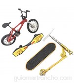 Finger Bike Finger - Juego de monopatín para bicicleta monopatín vitality board+scooter color rojo