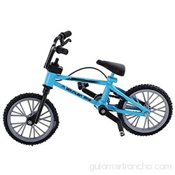 Gazechimp Mini Kit Modelo de Bicicleta Juguete Finger de Metal Decoración de Oficina Regalo de Niños - Azul