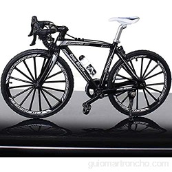 HONUTIGE Modelo de bicicleta de montaña 1:10 simulación de dedo en miniatura para montar en bicicleta de montaña modelo retro MIni de metal fundido a presión para bicicleta de carreras