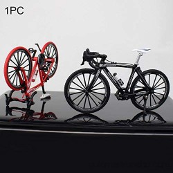 HONUTIGE Modelo de bicicleta de montaña 1:10 simulación de dedo en miniatura para montar en bicicleta de montaña modelo retro MIni de metal fundido a presión para bicicleta de carreras