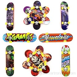 Kungfu Mall 5pcs Pack Finger Board Deck Truck Skateboard Boy Child Toy