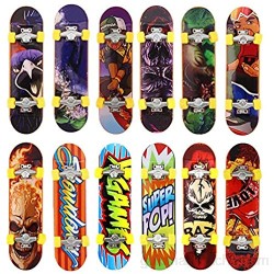 Kungfu Mall 5pcs Pack Finger Board Deck Truck Skateboard Boy Child Toy