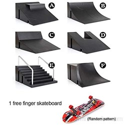 Mini Kit de rampa de Skateboard para patinetas de Juguete con Dedos escaleras con Dos pasamanos para Accesorios de Entrenamiento para patinetas con Dedos