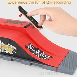 QNFY Patineta de Dedo DIY Montaje Tablero de Dedo Monopatines Finger Skateboard Mini Skateboards Deck Truck Finger Skate Park Diapasón Juguete para Niño Regalo (2PCS)