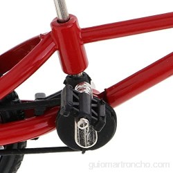 Sharplace Bici de Dedo de Ruedecilla Juguete Regalo de Bicicletas para Niños - Rojo