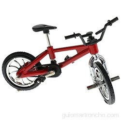 Sharplace Bici de Dedo de Ruedecilla Juguete Regalo de Bicicletas para Niños - Rojo