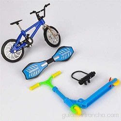 smallJUN Bicicleta de Patinete para Dedos - Patineta para diapasón - Patines para Dedos Mini Patinete - Patinete de Juguete de Dos Ruedas - Juguetes educativos para niños-B