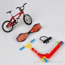 smallJUN Bicicleta de Patinete para Dedos - Patineta para diapasón - Patines para Dedos Mini Patinete - Patinete de Juguete de Dos Ruedas - Juguetes educativos para niños-B