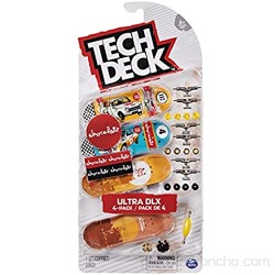 Tech Deck 6028815 Pack Finger Skates x4 (Modelo Aleatorio)