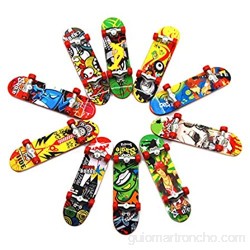 TOYANDONA 24 Piezas Mini Skateboard Juguete Finger Board Skateboard Scooter Patín para Niños Fingerboard Regalo