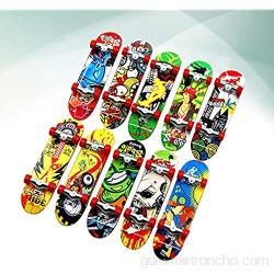 TOYANDONA 24 Piezas Mini Skateboard Juguete Finger Board Skateboard Scooter Patín para Niños Fingerboard Regalo