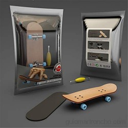 WT-YOGUET Dedo Skateboard de madera diapasón juguete profesional Stents Finger Skate Set