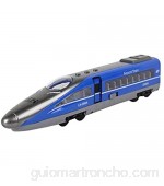 Black Temptation Simulación Locomotora de Juguete Modelo de Trenes DIY Monta el Juguete Azul