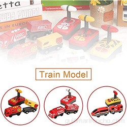 Juguete de locomotora de juguete de tren magnético eléctrico para niño para pista de madera