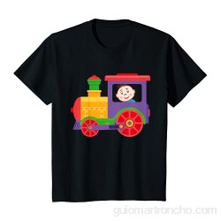 Niños Pequeña locomotora con bebé | colorido tren de juguete Camiseta