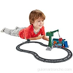 Thomas and Friends Derribo en el Muelle Pista de Tren de Juguete de la Locomotora Thomas Juguetes Niños 3 Años (Mattel DVF73)