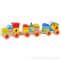 Tooky Toy - Craft Trikes-Tren apilable Multicolor 38 x 7.5 x 9.5 cm