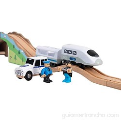 Tren de acción con pilas de 3 piezas juguete de tren eléctrico juego de locomotora magnética segura tren para niños a partir de 3 años