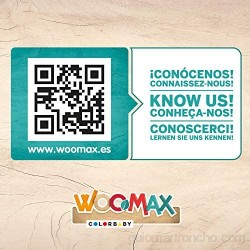 WOOMAX- Tren de madera con animales (ColorBaby 40997)