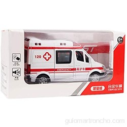 Beku Modelo Fundido Modelo de Ambulancia Fundido a presión 1:36 emulado Larga Vida útil y Tacto cómodo para Ambulancia Juguete para niños