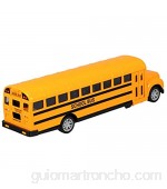 Gadpiparty 1:24 Modelo de Autobús Escolar Juguete Pull Back Car Toy Vehículo Amarillo Jugar Juguete 1:24 Miniatura Die Cast Bus Car para Niños Niños