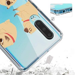 Suhctup Funda Compatible con Huawei P9 Transparente Carcasa con Dibujos Animados TPU Silicona Protectora de Golpes Anti Choques Slim Case Cover Bumper para Huawei P9(1)